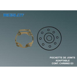 pochette de joints pour haut moteur adaptable à CONT. CHR886D Euro3